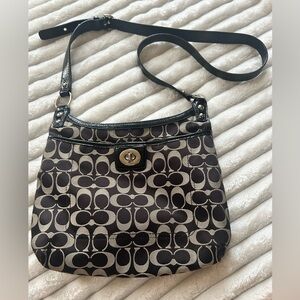 Coach Vintage Y2K Penelope Signature Sateen Hippie Crossbody Bag F19259